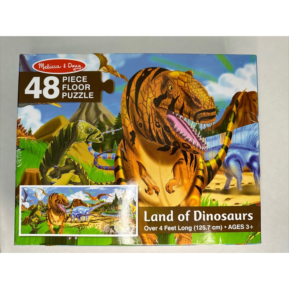 MELISSA & DOUG 48 Jumbo piece Floor Puzzle Dinosaurs #442